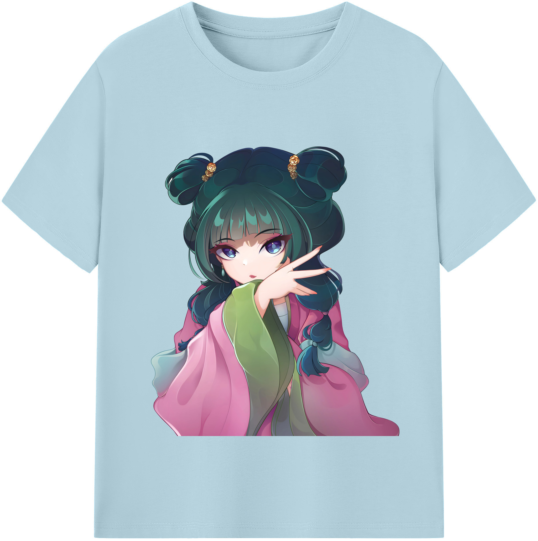 （画像用） 薬屋のひとりごと The Apothecary Diaries 綿100％半袖Tシャツ（フロントプリント）
